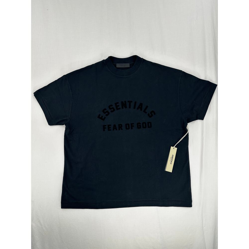 FEAR OF GOD ESSENTIALS Black Bonded T-Shirt